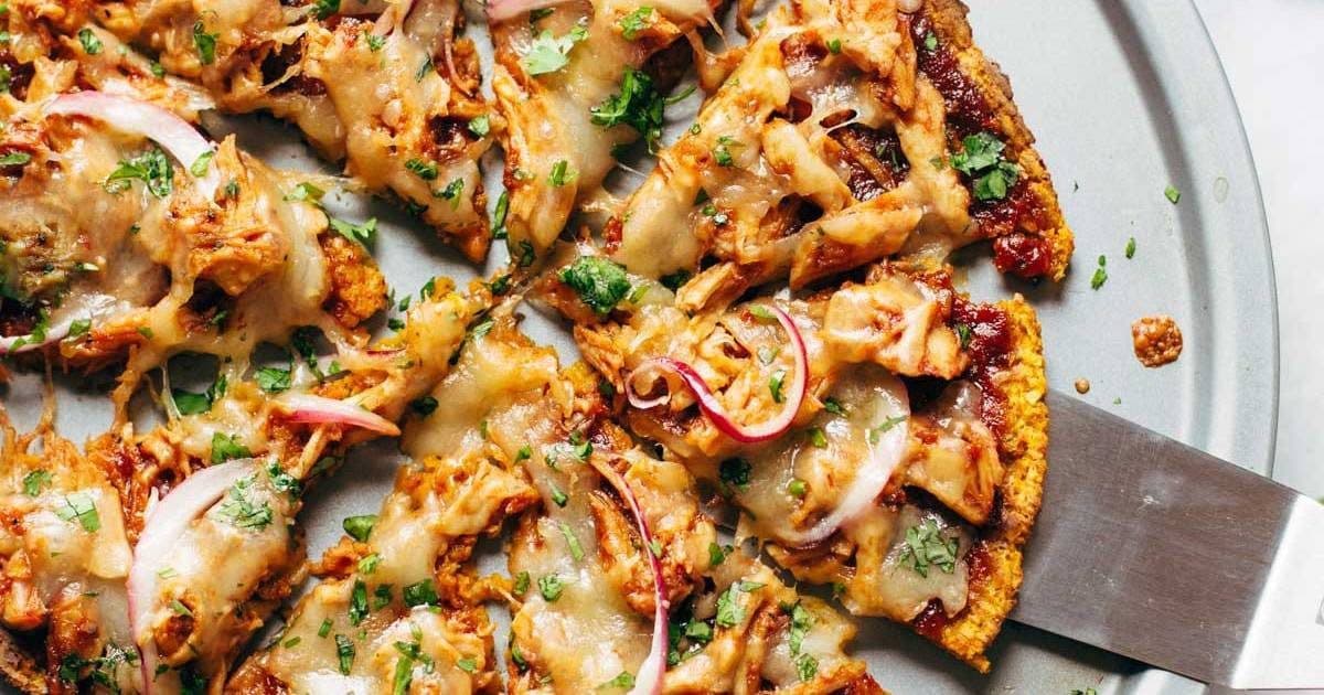 BBQ Chicken Sweet Potato Pizza