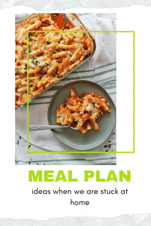 Freezer friendly meal plan