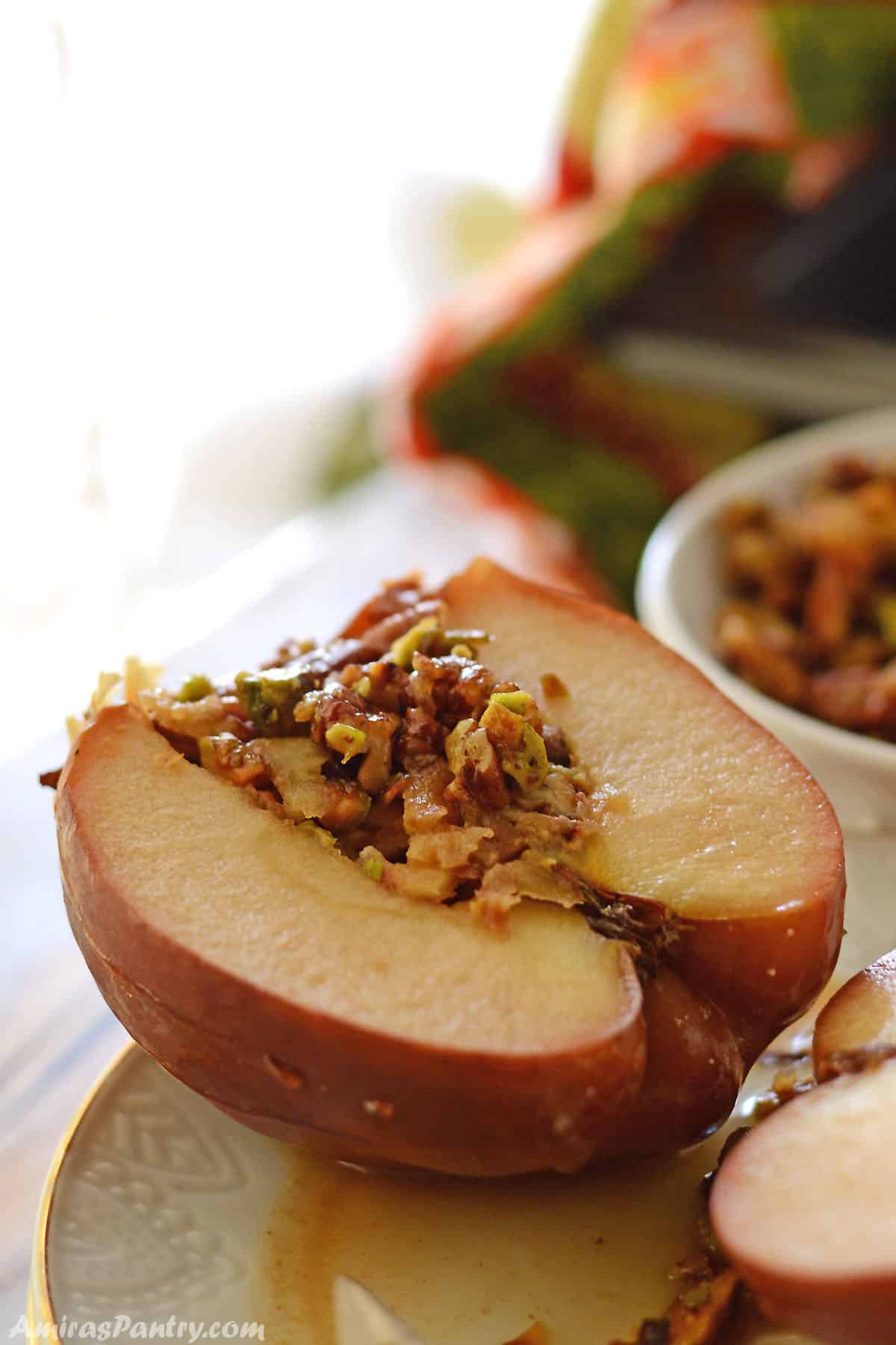 Baklava Baked Apples with Nuts and Honey
