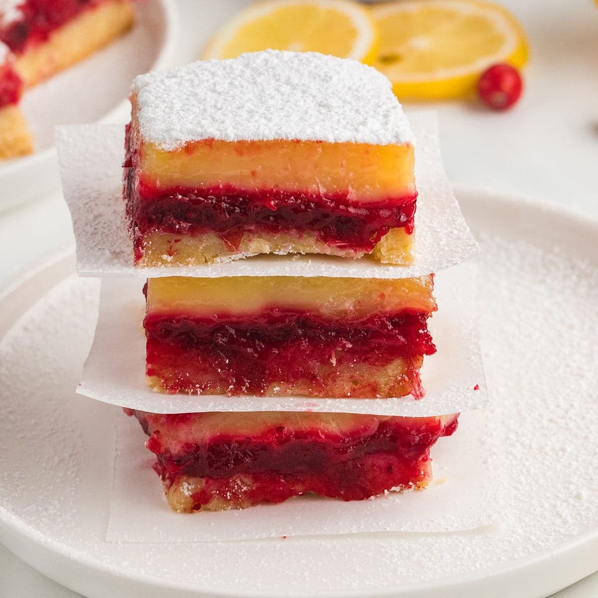 Cranberry Lemon Bars