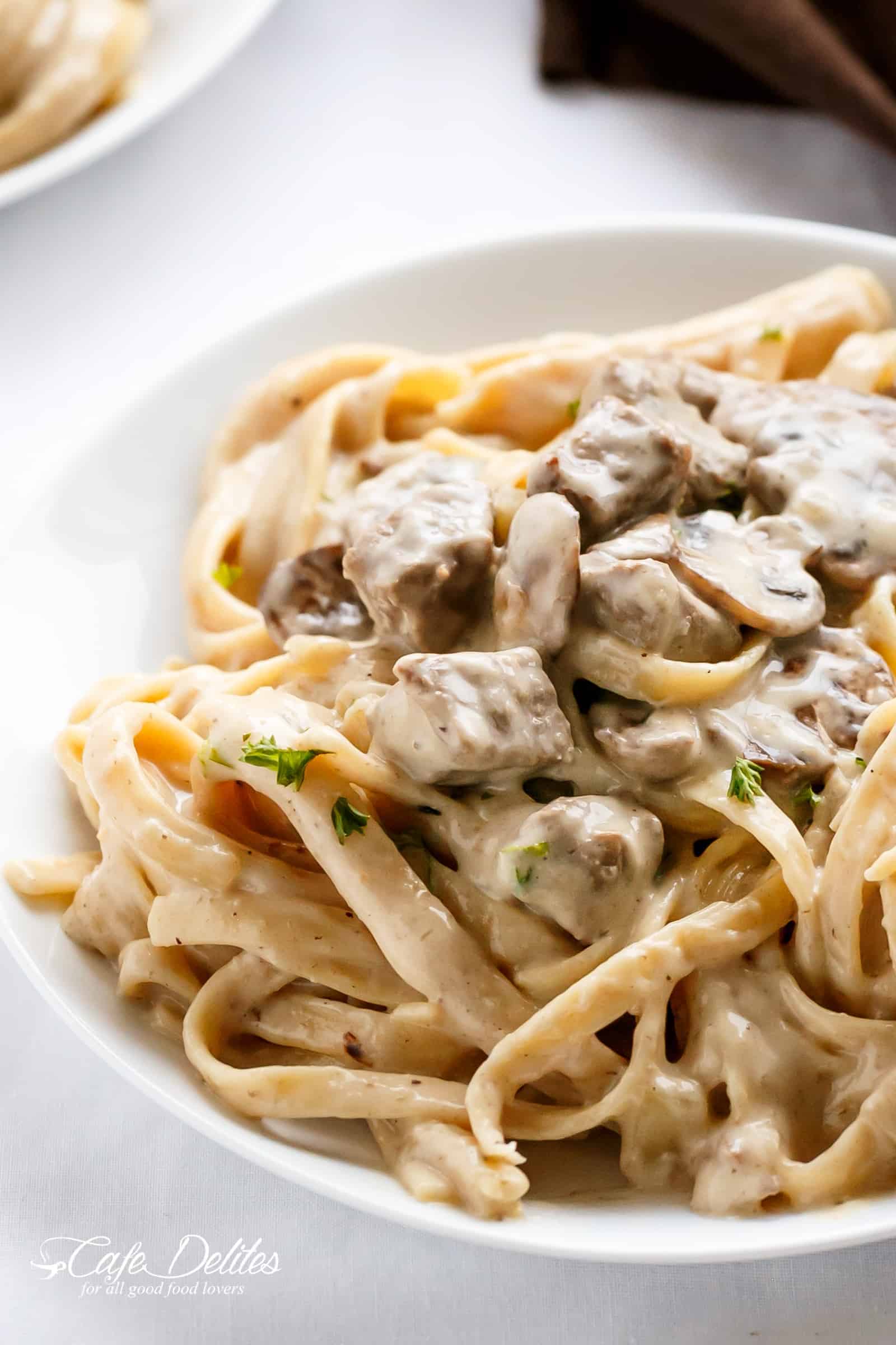 Creamy Beef Stroganoff With Mushrooms