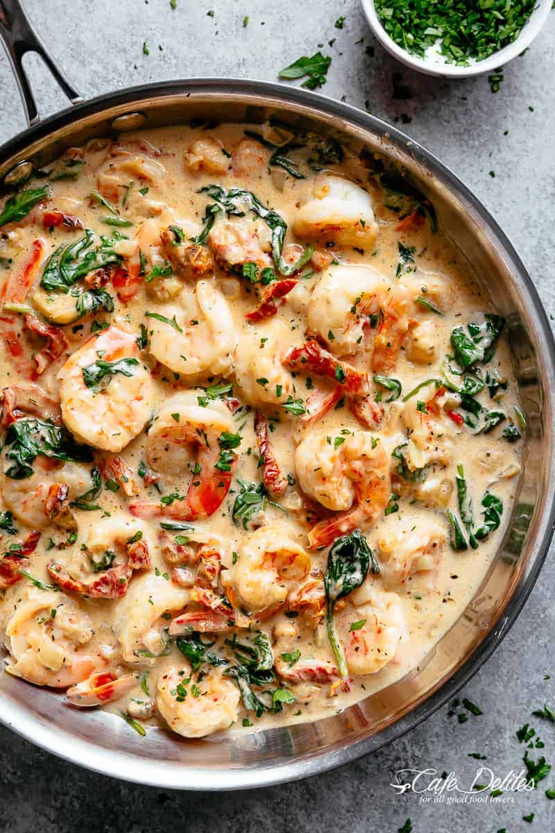Creamy Garlic Tuscan Butter Shrimp
