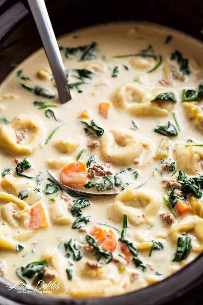 One-Pot Wonder: Slow Cooker Tortellini Soup
