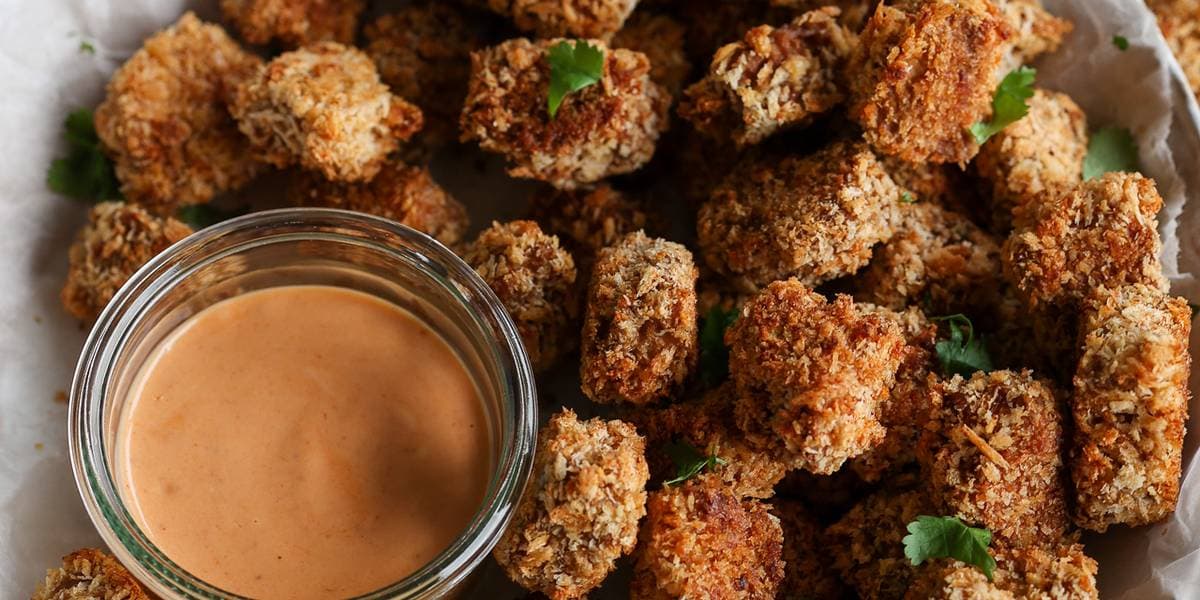 Crispy Baked Tofu Nuggets