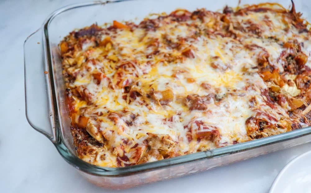 Easy Dinner Ideas: Healthy Chicken Enchilada Bake