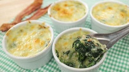 Cheesy Spinach Bake