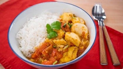 Burmese Fish and Tomato Curry