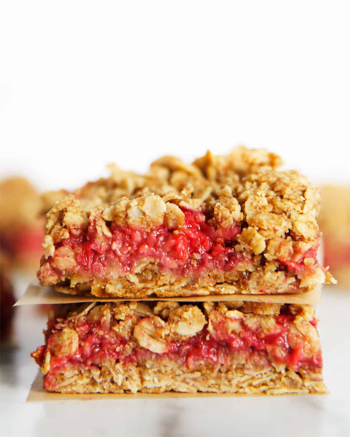 Raspberry Oat Breakfast Bars