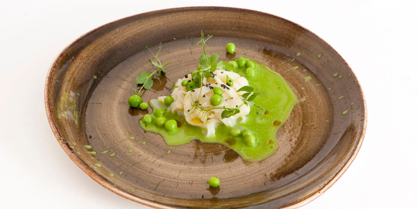 Cuttlefish and peas