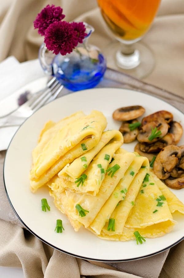 Egg and Green Onion Crepe