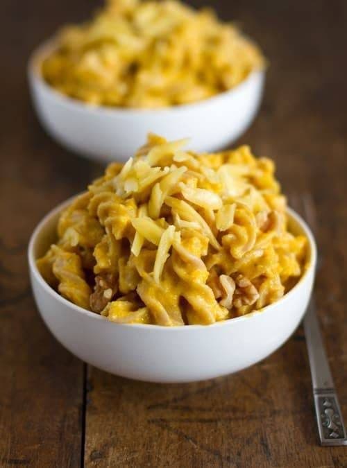 White Cheddar Mac N' Cheese with Squash and Toasted Walnuts