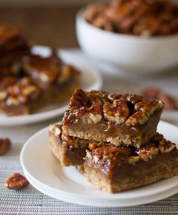 Salted Maple Pecan Pie Bars