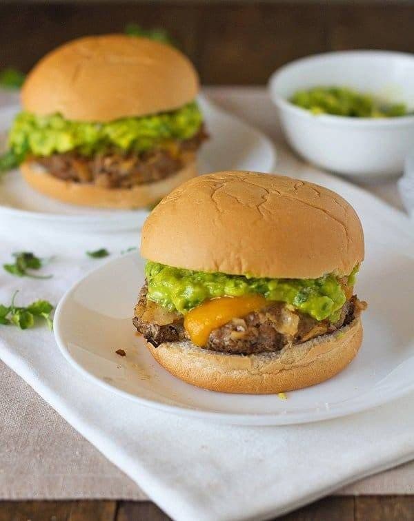 Southwest Chipotle Burgers with Guacamole