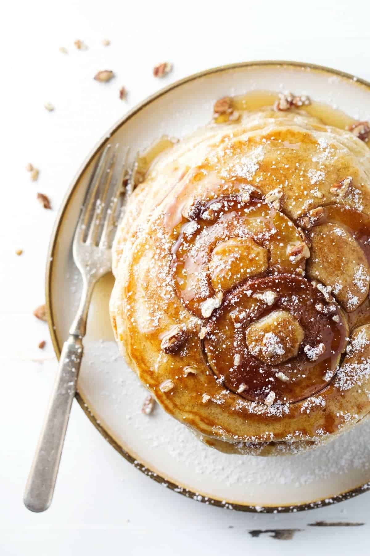 Old Fashioned Whole Wheat Apple Pancakes