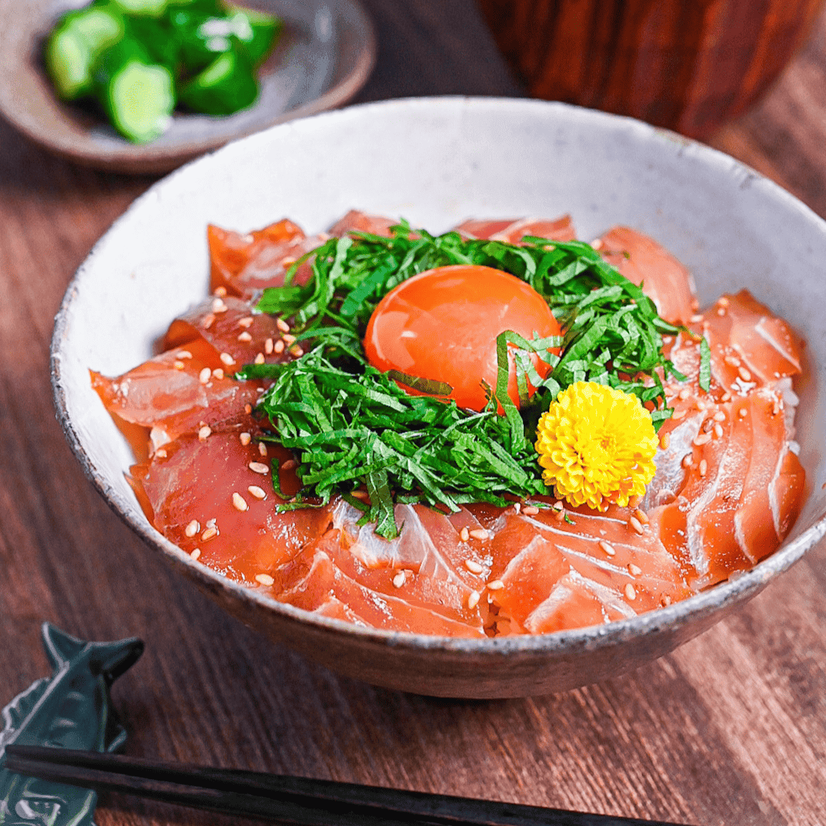 Maguro Zuke Don (Marinated Tuna Sashimi Bowl)