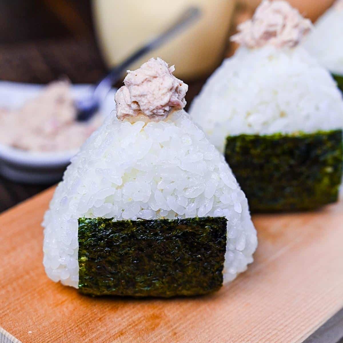 Tuna Mayo Onigiri (Japanese “Sea Chicken” Rice Balls)