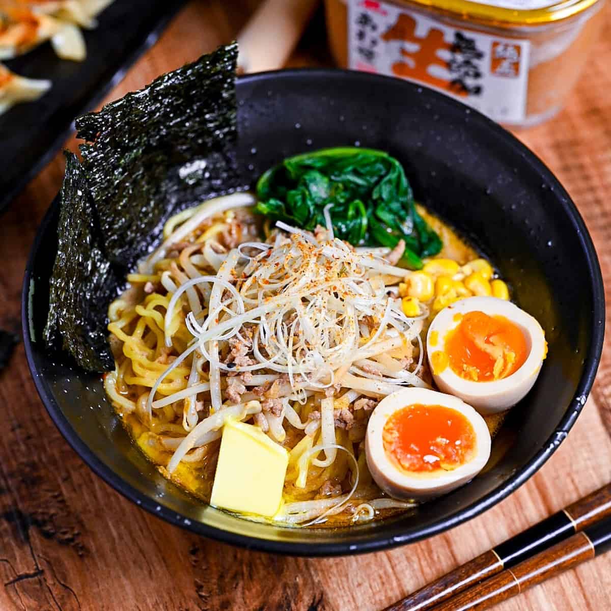 Pork Miso Ramen in 15 Minutes (Sapporo Style)