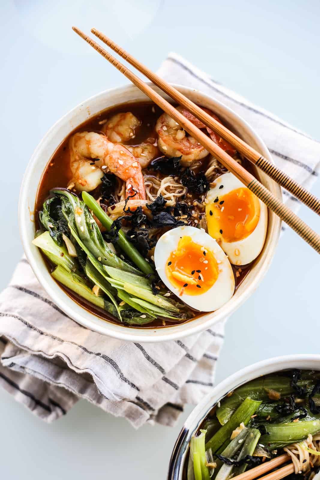 Easy Spicy Miso Shrimp Ramen