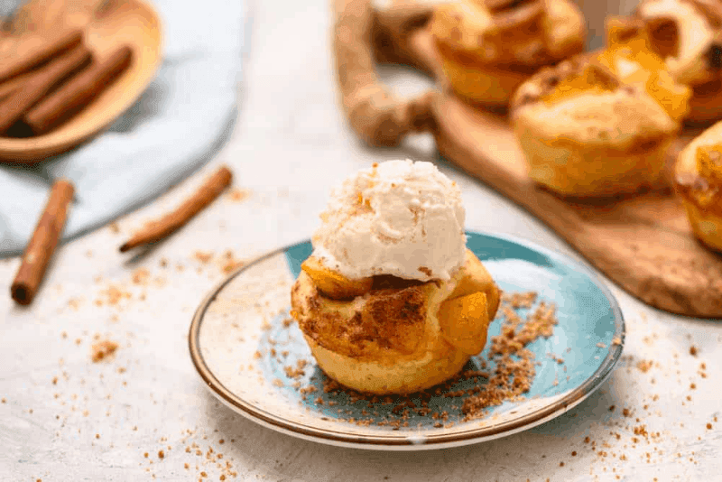 Homemade Mini Peach Cobbler