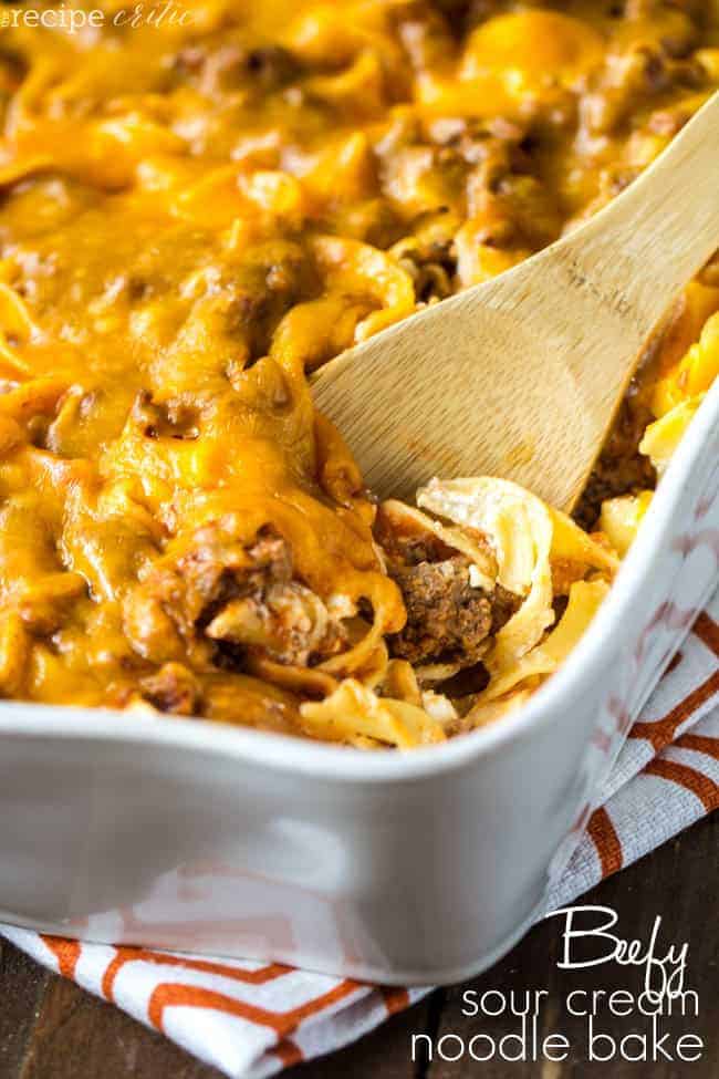 Beefy Sour Cream Noodle Bake
