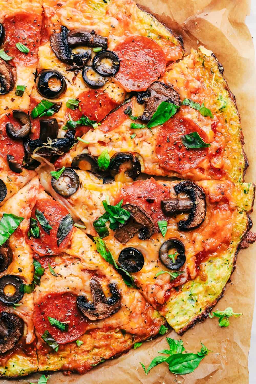 Best Ever Zucchini Crust Pizza