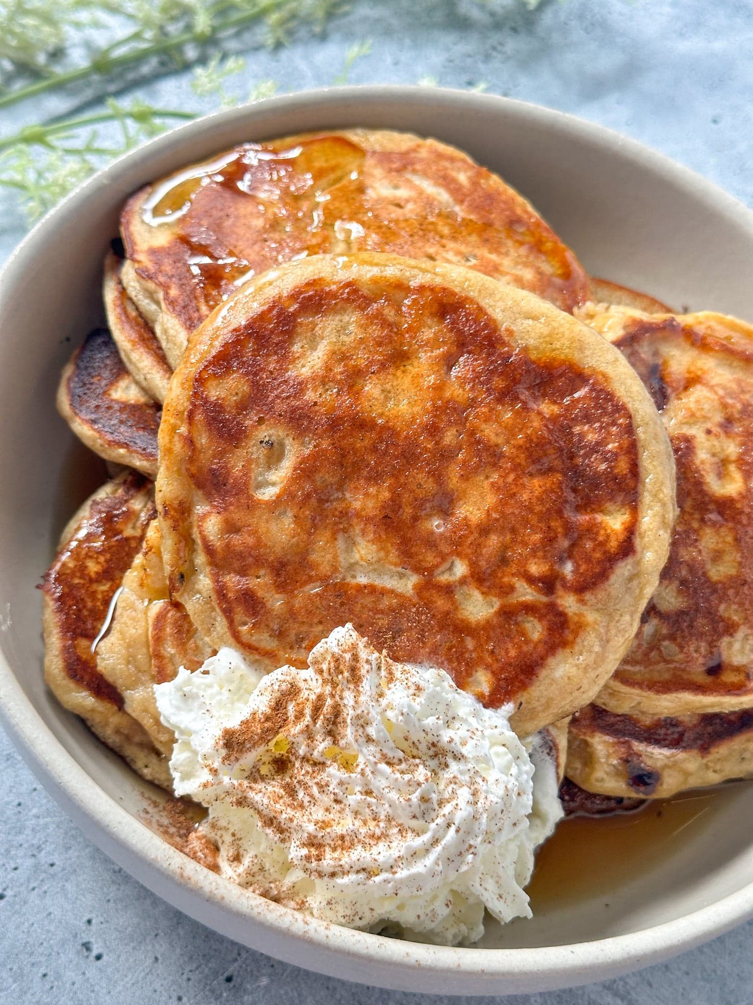 Simple Cottage Cheese and Brown Sugar Protein Pancakes