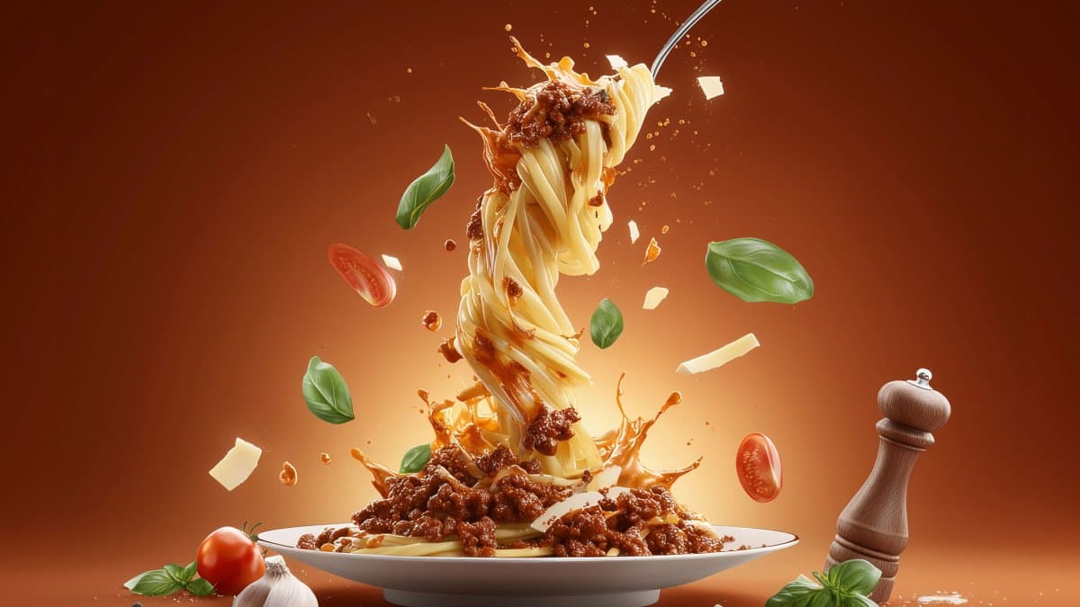 Spaghetti Bolognese with Oyster Sauce