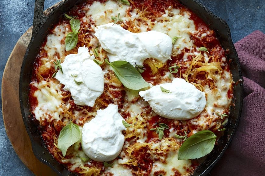 Spaghetti Squash Chicken Parmesan Bake