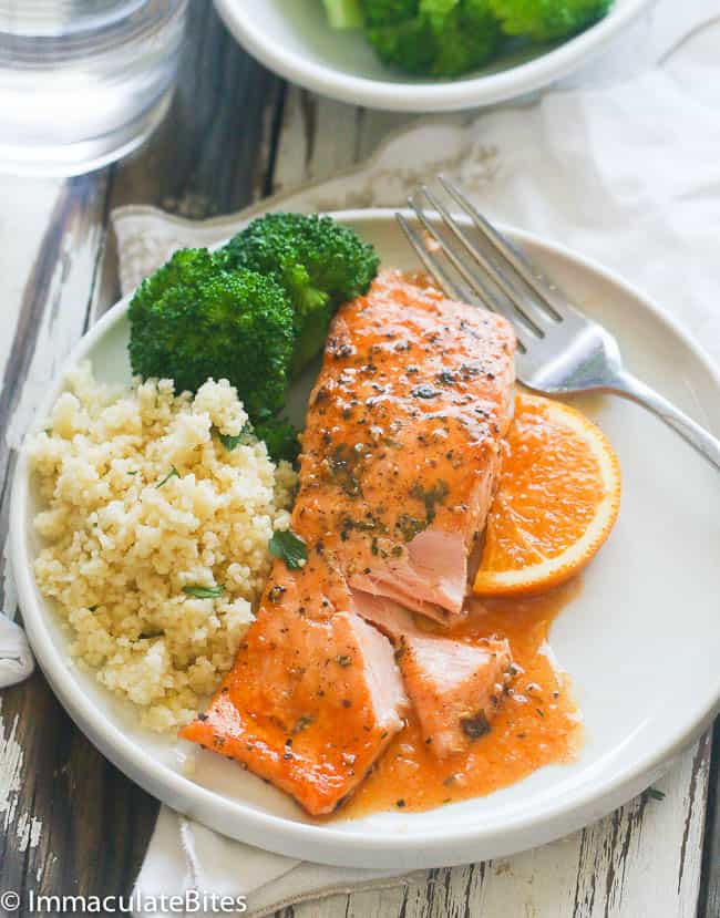 Orange Honey Glazed Salmon