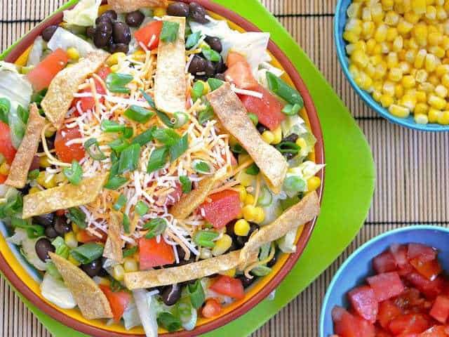 Southwest Salad with Taco Ranch Dressing