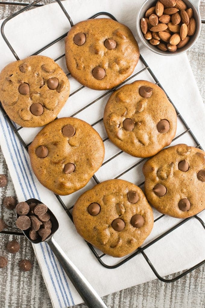 Flourless Chocolate Chip Cookies