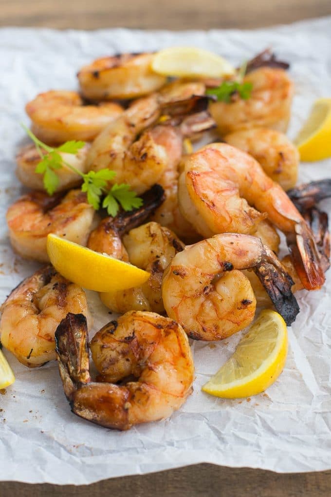 Grilled Sriracha Shrimp