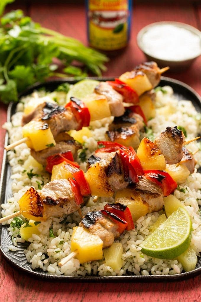 Pork Kabobs with Pineapple