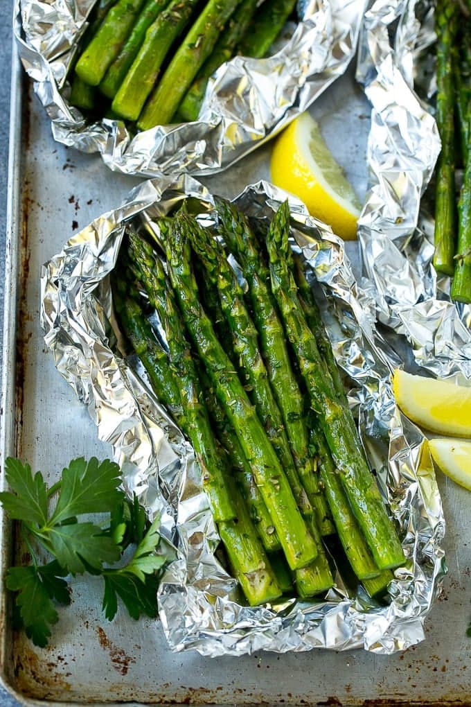 Grilled Asparagus in Foil