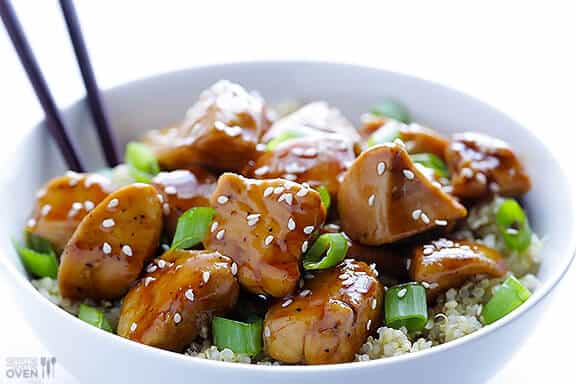 Sesame Chicken with Quinoa