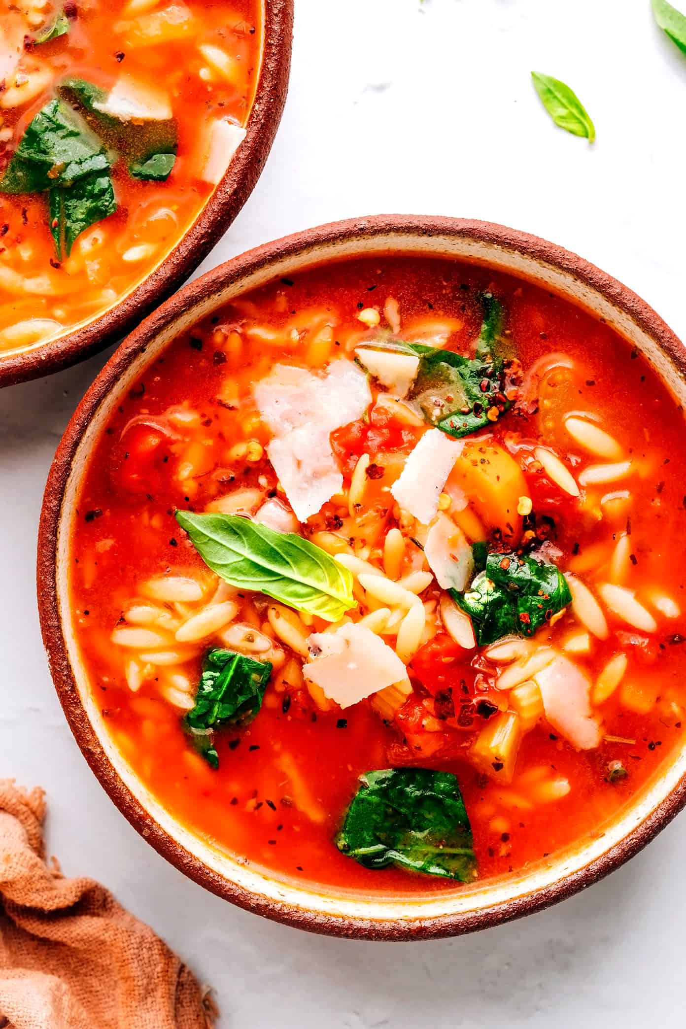 Italian Orzo Spinach Soup