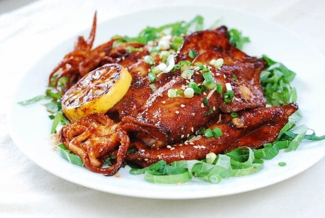 Ojingeo Gui (Spicy Grilled Squid)