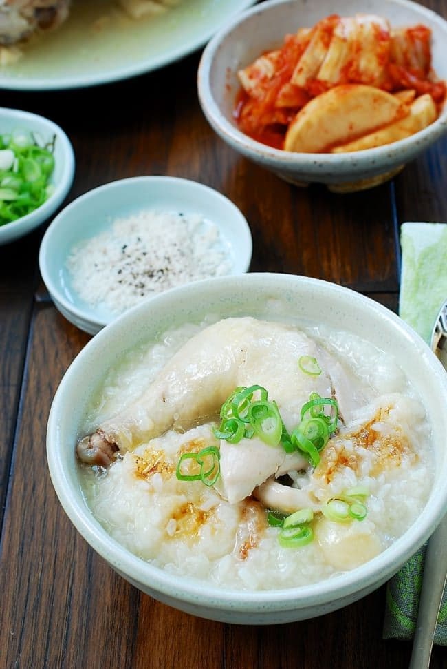 Nurungji Baeksuk (Boiled Chicken with Rice)