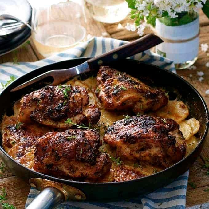 Rotisserie Flavoured Chicken and Potato Bake