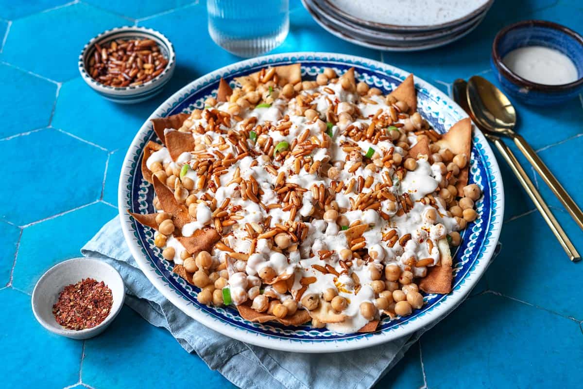 Fatteh (Spiced Chickpeas with Crispy Pita and Garlicky Yogurt)