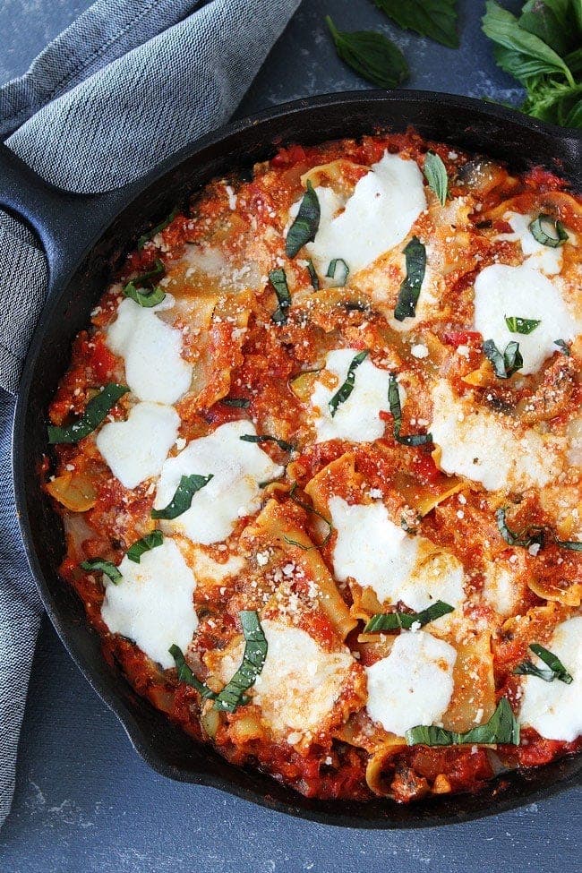 Easy Skillet Vegetable Lasagna