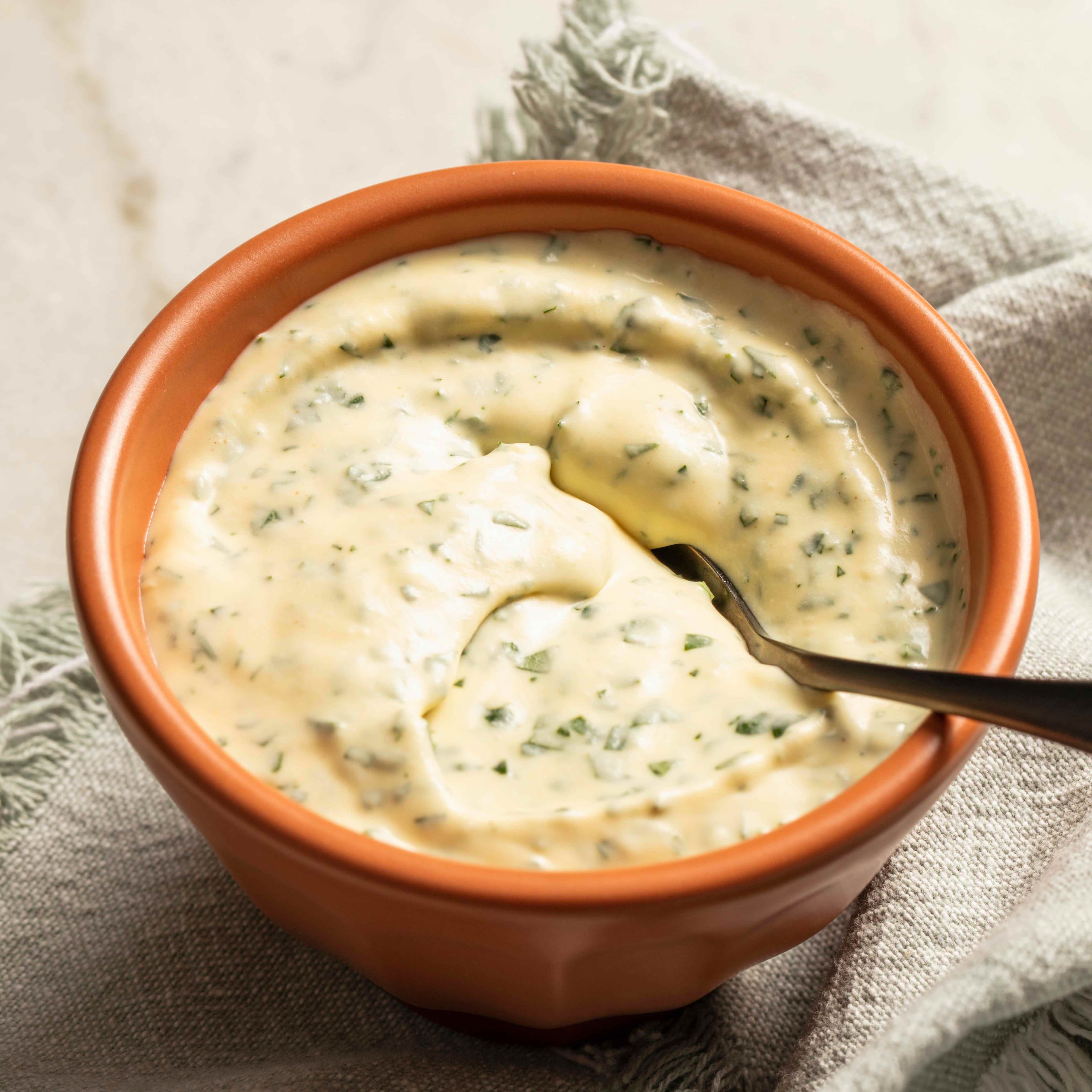 Mustard-Creme Fraiche Sauce for Two