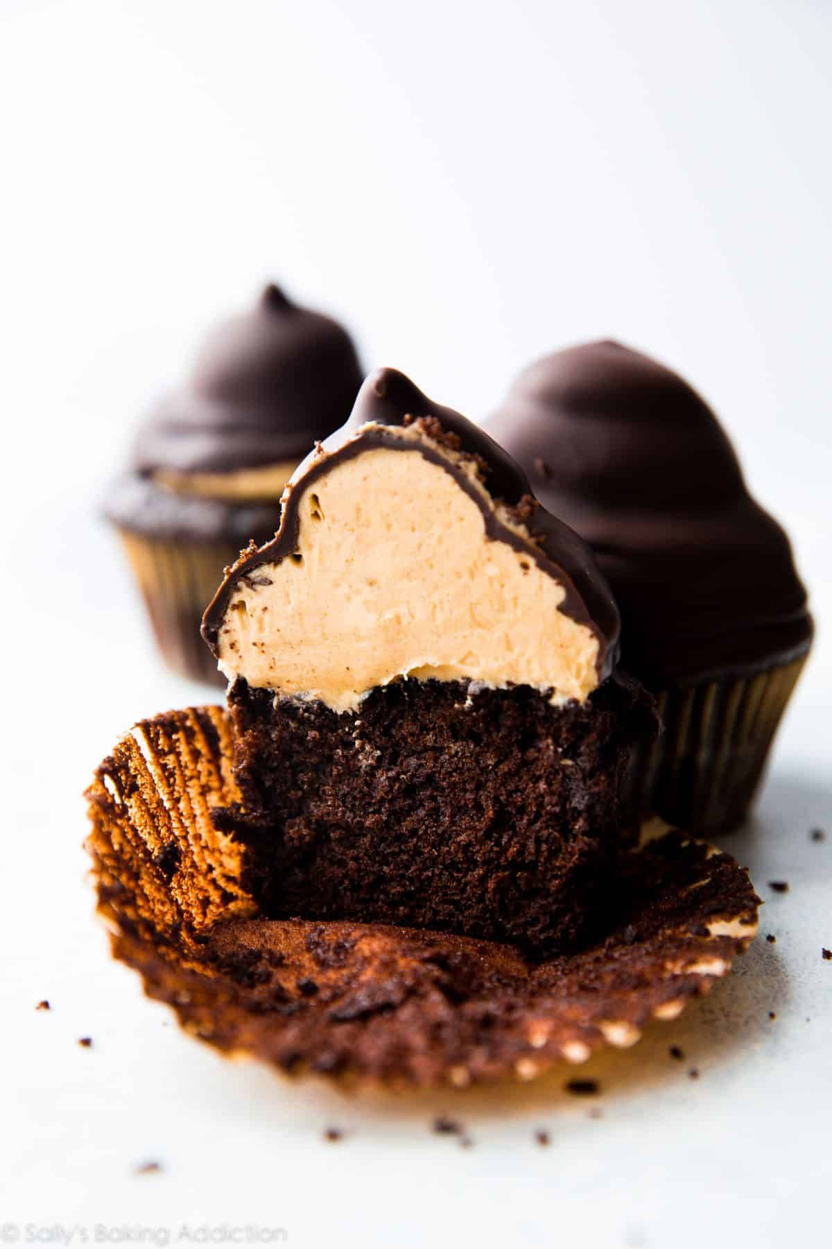 Peanut Butter Hi-Hat Cupcakes