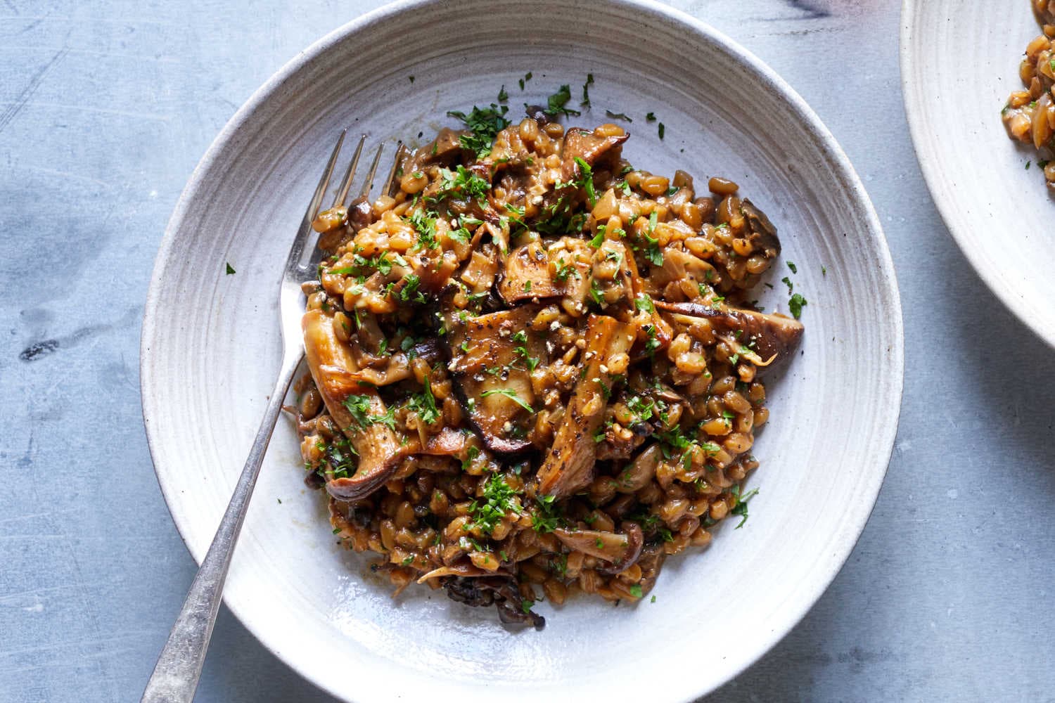 Farro With Mushrooms