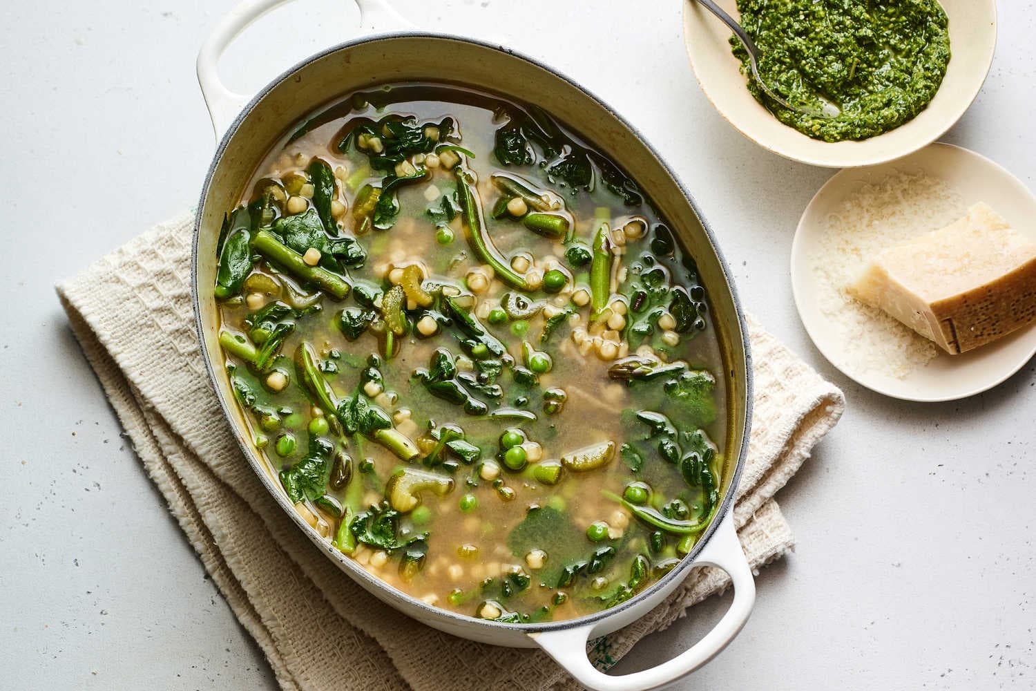 Spring Minestrone With Kale and Pasta