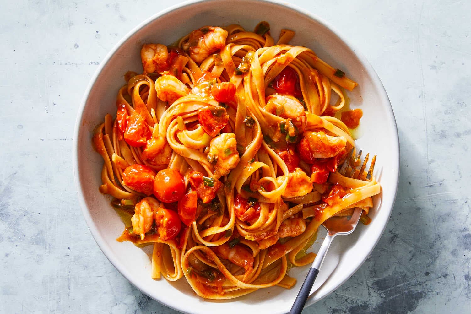 Gochujang Shrimp Pasta