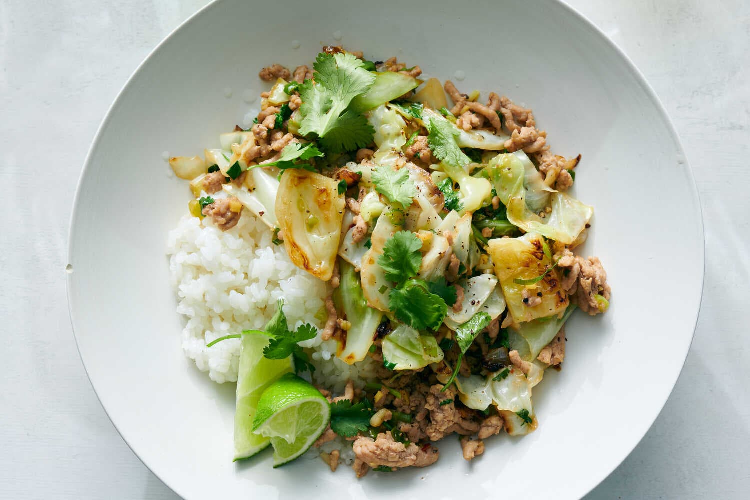 Stir-Fried Cabbage and Pork in Fish Sauce Butter