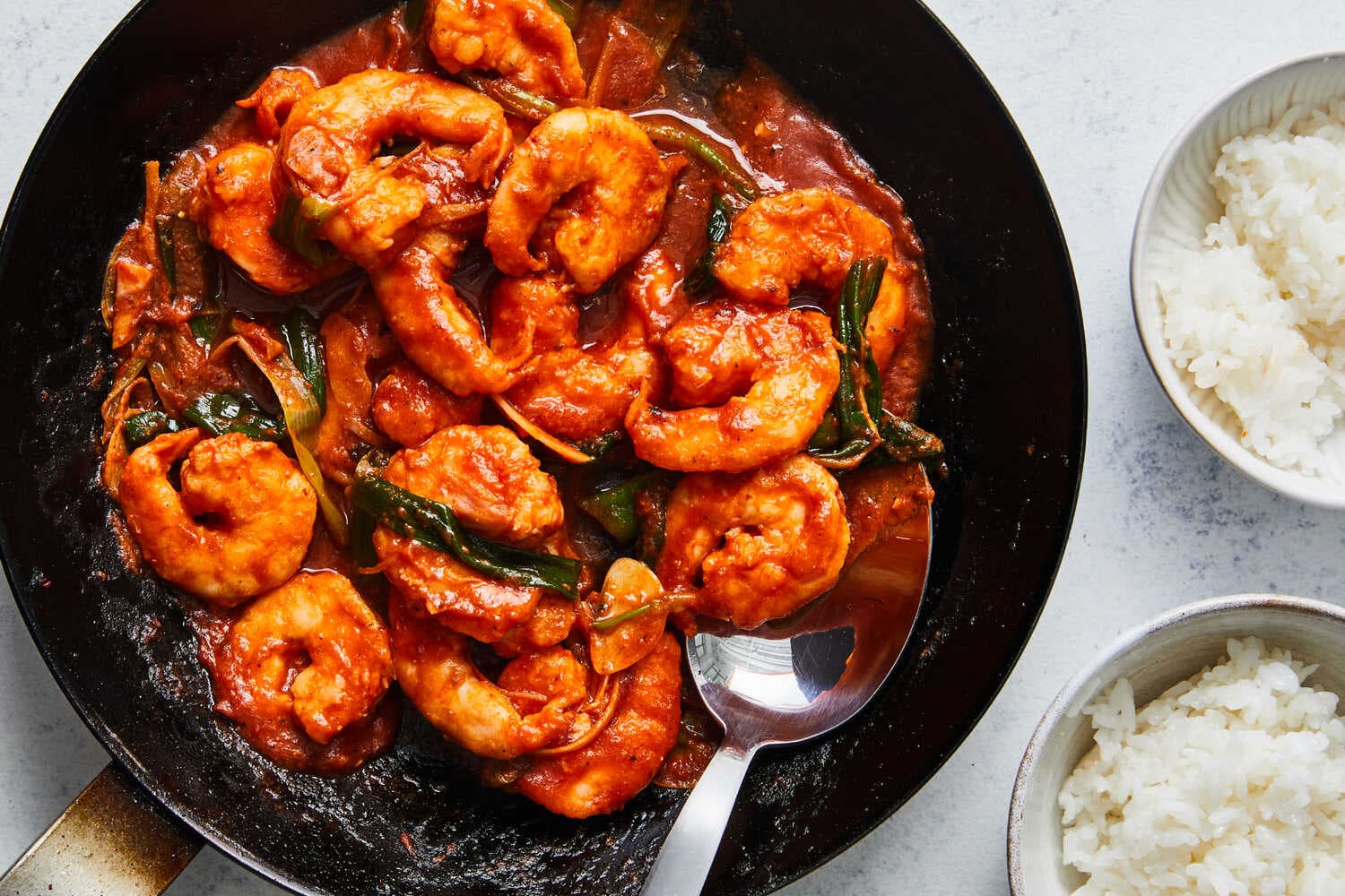 Ginger-Scallion Stir-Fried Shrimp