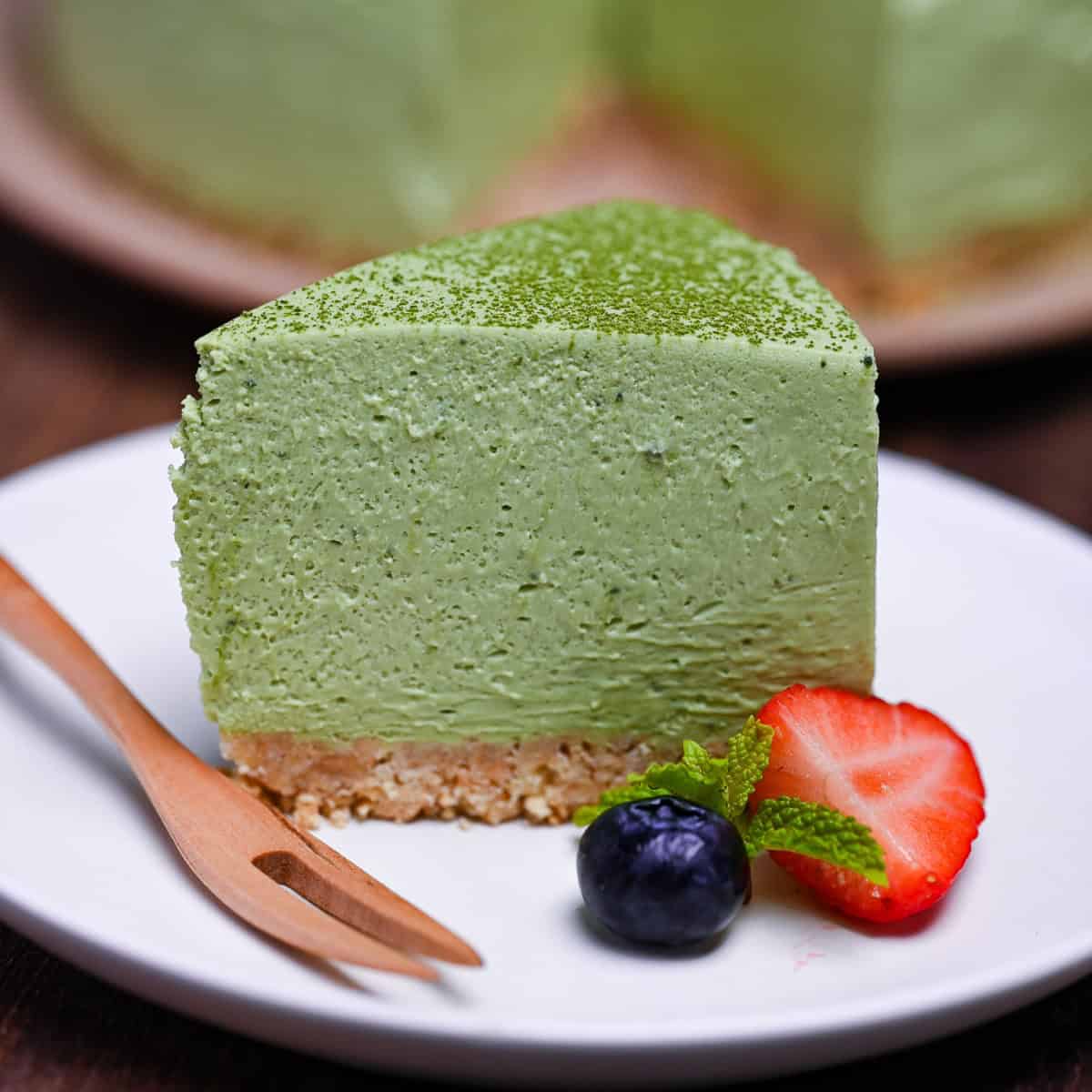 Matcha Rare Cheesecake (No Bake)