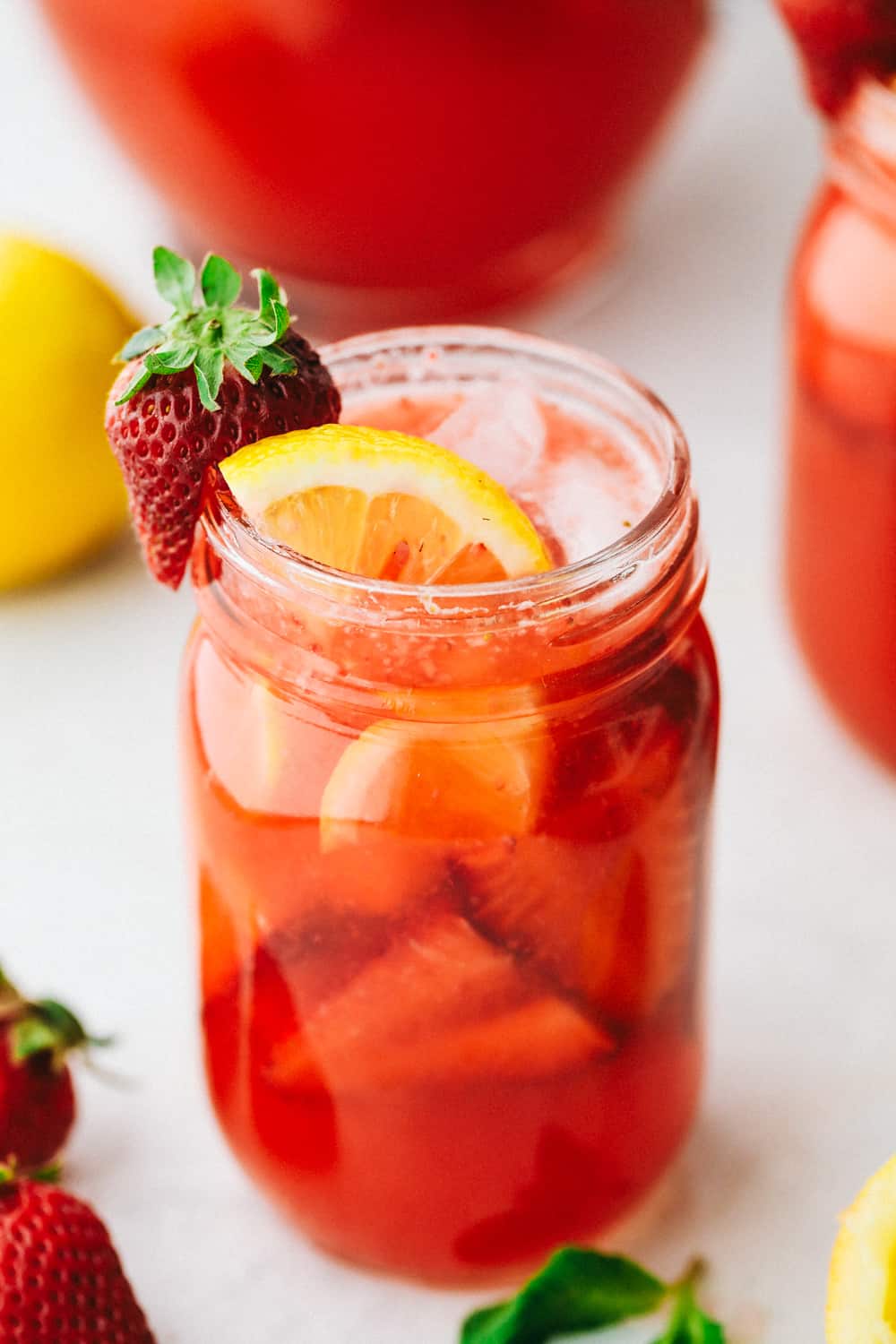 Homemade Strawberry Lemonade
